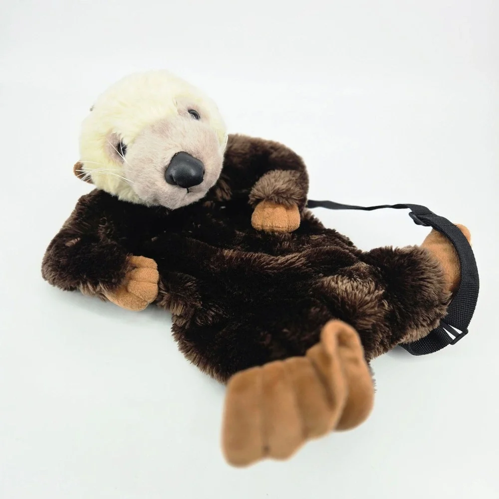 The Petting Zoo Sea Otter Plush Stuffed Animal Toy Backpack Kidcore 90s Vintage